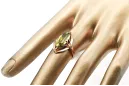 Ring Yellow Peridot Original Vintage 14K Rose Gold Vintage craft vrc047r